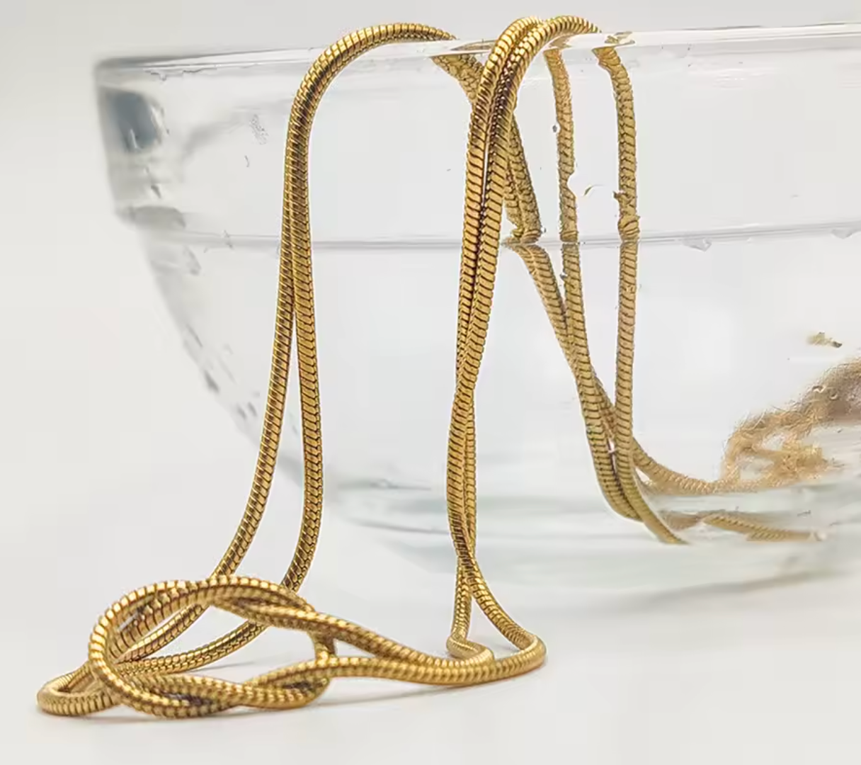 Knot Gold Color Stainless Steel Chain Necklace for Women