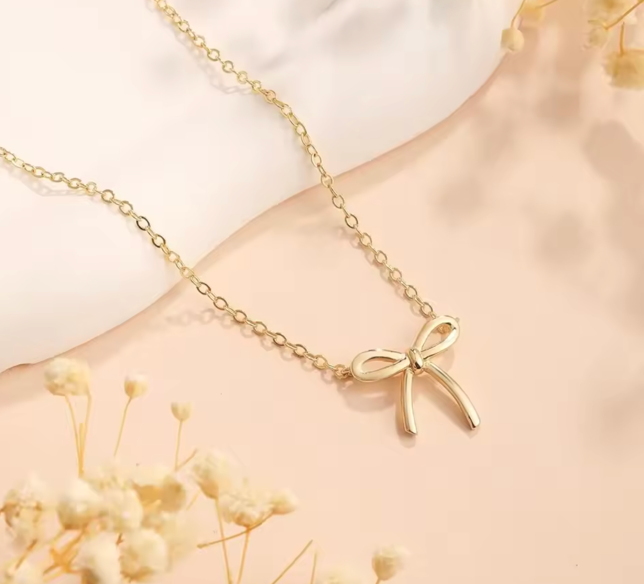 Cute Bow Pendant Choker Necklace for Women
