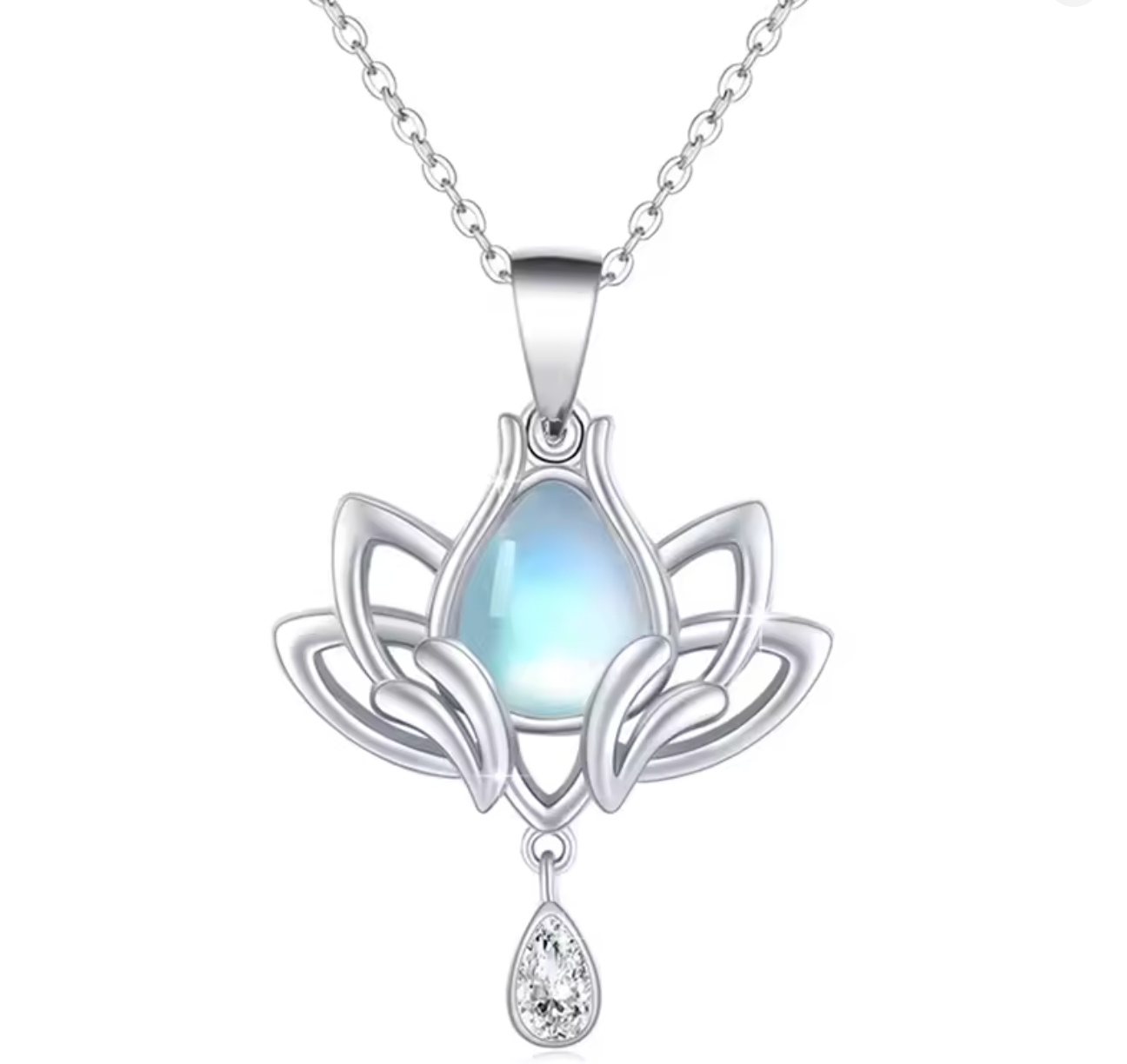 Delicate Moonstone Pendant Necklace for Women
