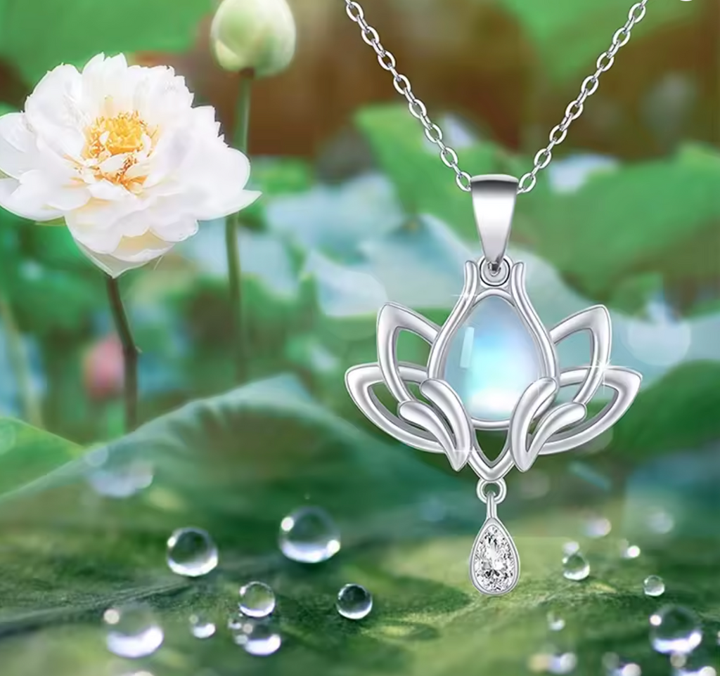 Delicate Moonstone Pendant Necklace for Women